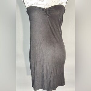 Michael Lauren Strapless Black Stretchy Bodycon Tube Dress. Size L